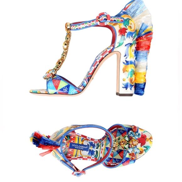 Dolce & Gabbana Multicolor Heeled Sandals - Picture 2 of 4